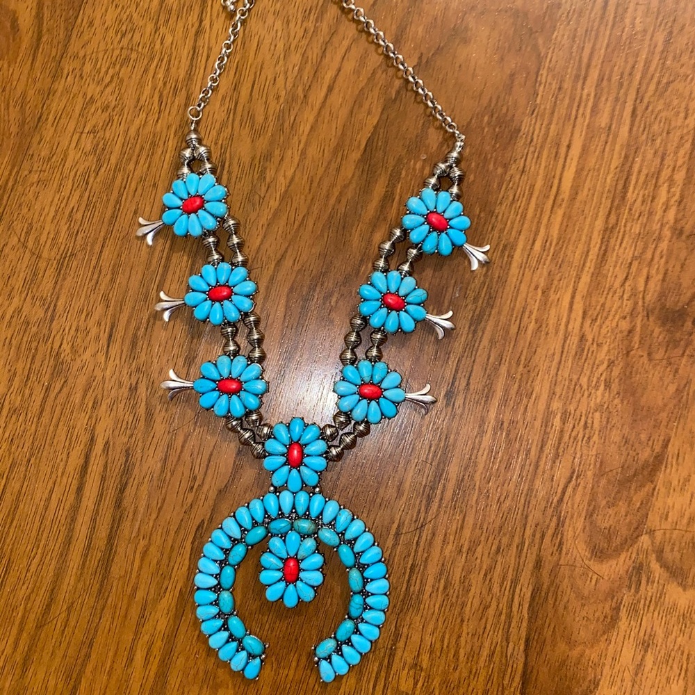 Squash blossom necklace